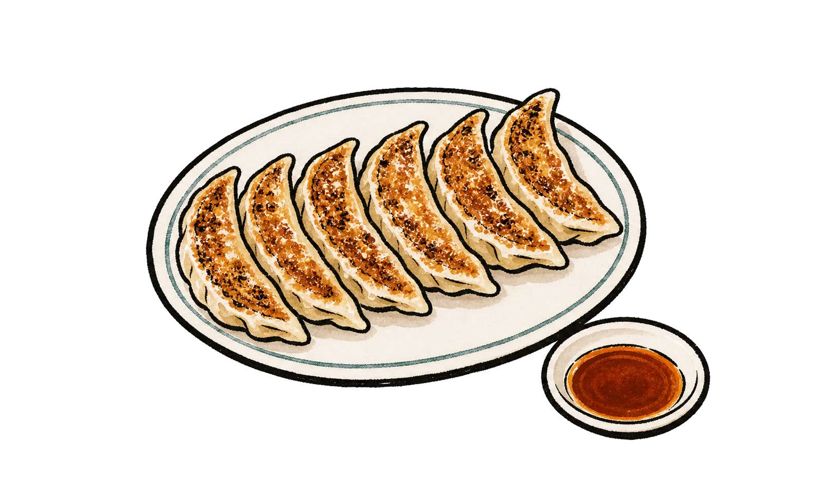 萬万亭の焼き餃子